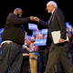 Bernie fistbumps “Killah Mike.”